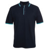 Classic Contrast Polo Navy Aqua